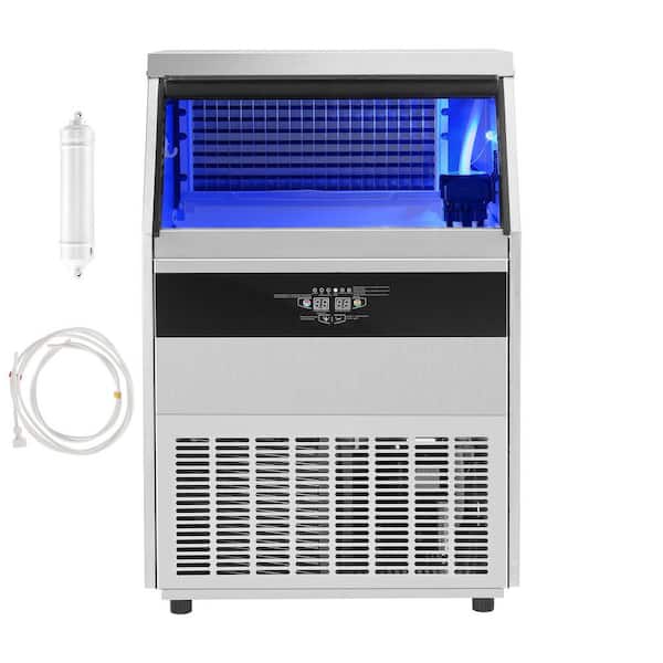 25 in. Commercial Ice Maker 450 lbs. /24 H, Ice Machine, 160 Ice Cubes in 12-15 min, Freestanding with 130 lbs. Storage