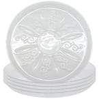 Heavy-Duty 14 in. Dia. Clear Plastic Saucer (5-Pack)