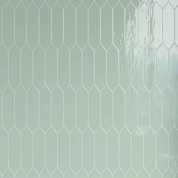Atlanta Jade 2.95 in. X 11.81 in. Glossy Ceramic Picket Wall Tile (8.07 sq. ft. /Case)