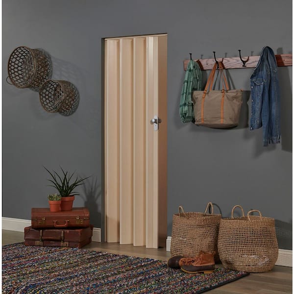 Spectrum 36 in. x 80 in. Woodbridge Vinyl Maple Accordion Door