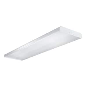 32-Watt 4-Light White Fluorescent Wraparound Flushmount Ceiling Light Fixture
