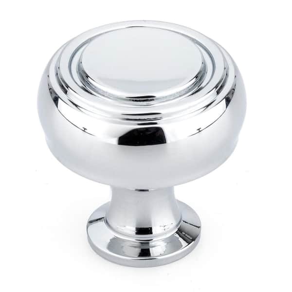 Richelieu Hardware Edgemont Collection 1-5/16 in. (33 mm) Chrome Contemporary Cabinet Knob