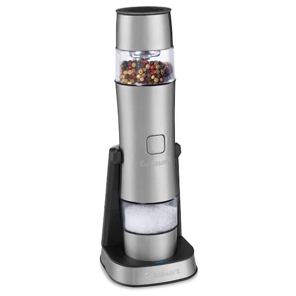 Electric Salt and Pepper Seasoning Mill, Stainless Steel Course