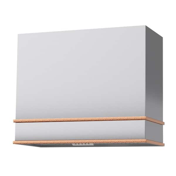 Akicon 36 in Stainless Steel Range Hood with Vent Motor, 600 CFM, 3-Speed, Wall Mount, in Brushed Stainless Steel with Copper