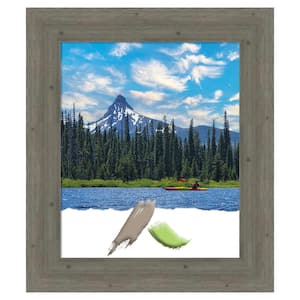Fencepost Grey Wood Picture Frame Opening Size 20 x 24 in.