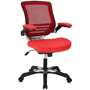 Edge Vinyl Office Chair in Red