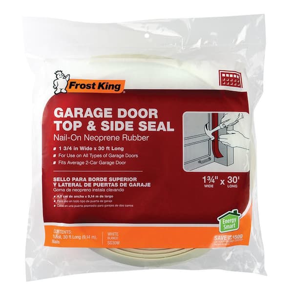 Details about   Top and Sides Garage Door Weather Seal 30 ft Stripping Garage Door Rubber Seal