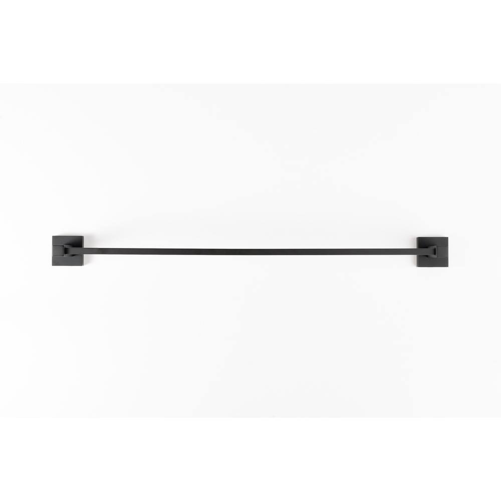 Matte Black Modern 3-Piece Bathroom Hardware Set