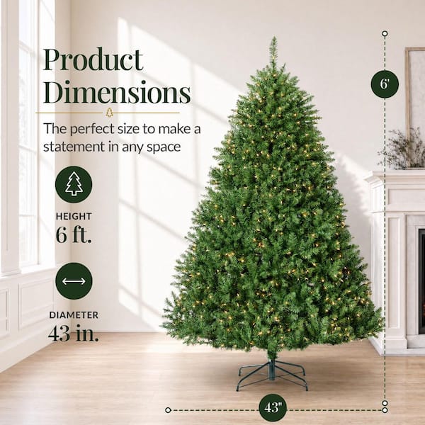 Best Choice Products 6 ft. Pre-Lit Incandescent Fir Artificial