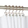 Reviews for Utopia Alley Deco Flat Double Roller Shower Curtain Hooks,  Brushed Nickel