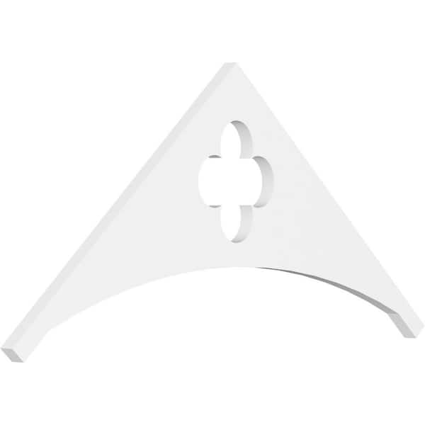 Ekena Millwork 1 in. x 36 in. x 16-1/2 in. (11/12) Pitch Turner Gable Pediment Architectural Grade PVC Moulding