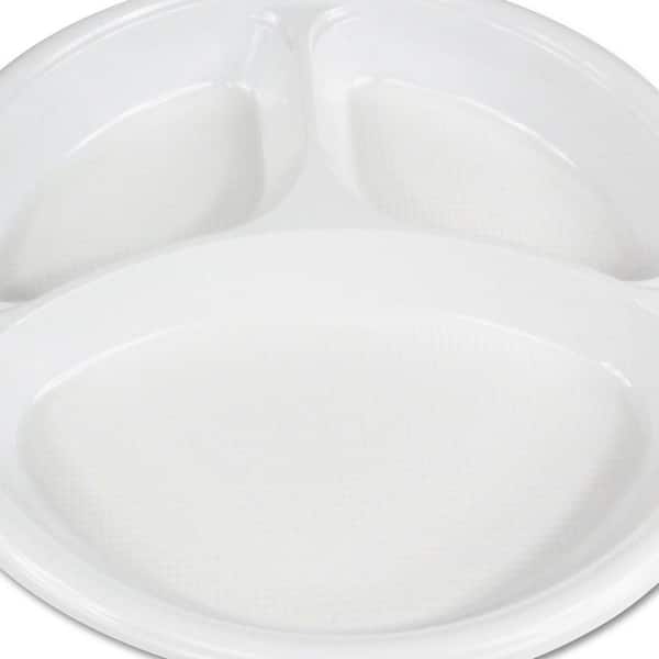 Buy Wholesale China 3 Compartment Plastic Disposable Plates With Lids  Disposable Food Containers & Disposable Plastic Plates Containers at USD  0.04