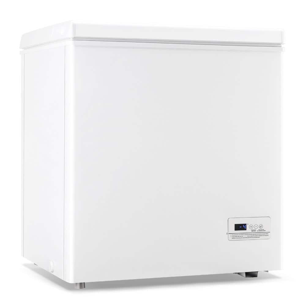 5 cu.ft Manual Defrost Mini Upright Freezer in White with Adjustable 7 Thermostat and Removable Basket price history on PriceWatchPro