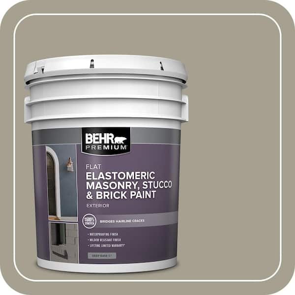 5 gal. #MS-52 Timber Elastomeric Masonry, Stucco and Brick Exterior Paint