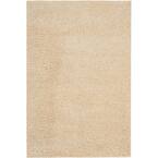 Malibu Shag Cream 4 ft. x 6 ft. Shag Contemporary Area Rug