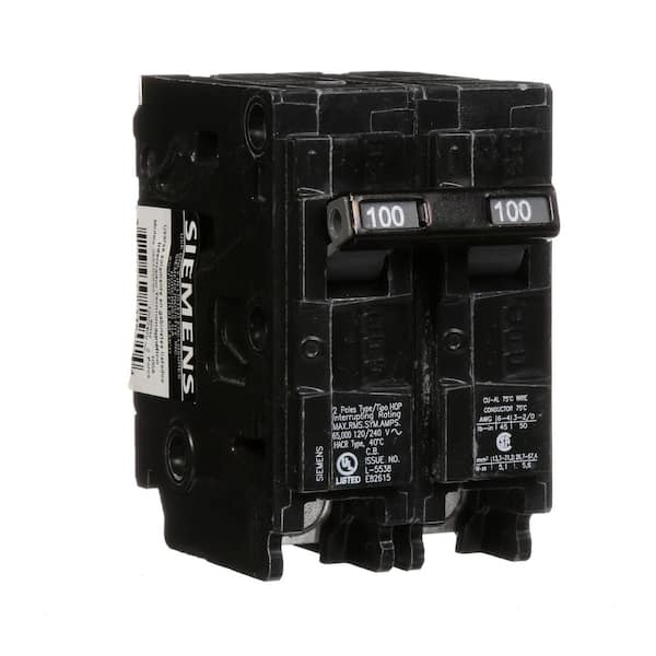 Siemens 100 Amp Double-Pole Type HQP 65kA Circuit Breaker