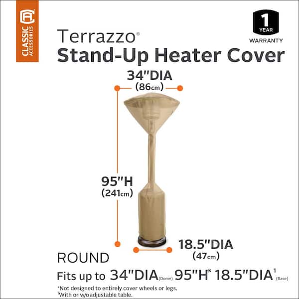 Classic Accessories Terrazzo Stand-Up Heater Cover 