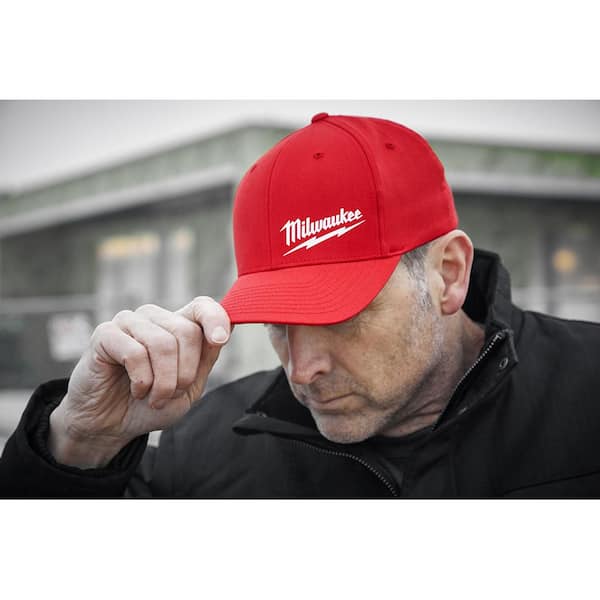Milwaukee Large/Extra Large Red Fitted Hat and Safety Glasses with Tinted  Anti-Scratch Lenses 504R-LXL-48-73-2015 - The Home Depot