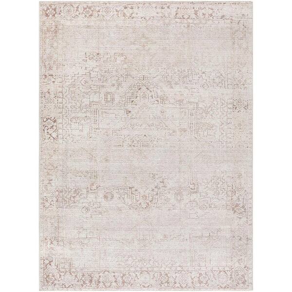 Livabliss Galey Alix x Livabliss Collins Avenue V Vintage Medallion Area Rug, 9'1 in. x 12' (9' x 12'), Ivory/Beige