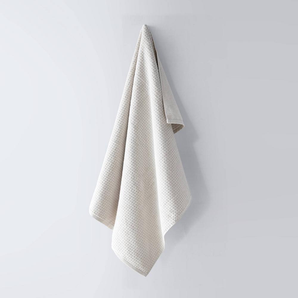 Northern Pacific Beige Cotton Waffle Textured 6-Piece Towel Set