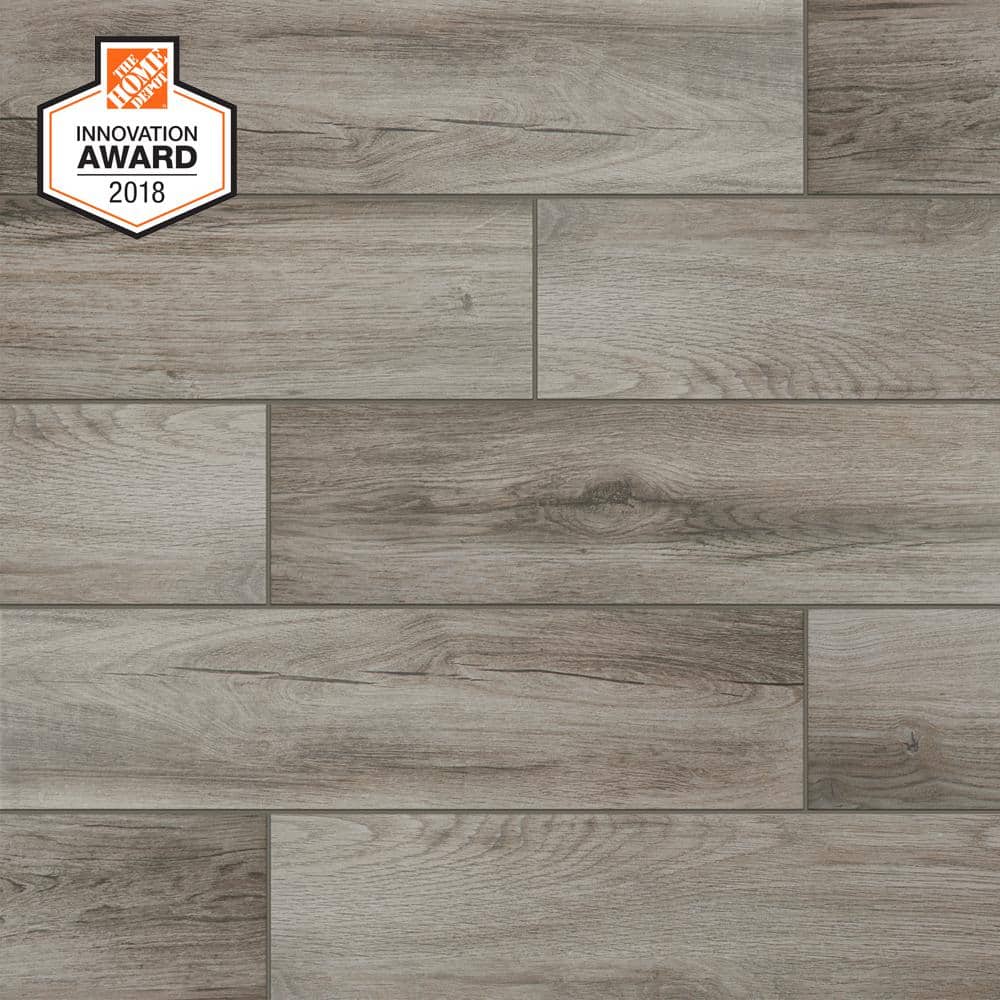 Lifeproof Shadow Wood 6 in. x 24 in. Porcelain Floor and Wall Tile (14.55  sq. ft./case) LP33624HD1PR - The Home Depot
