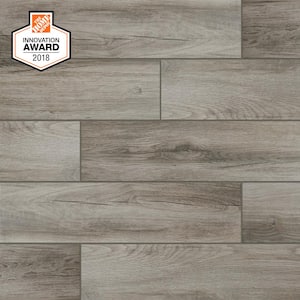 Floor & Decor | Hard Grey Wood Plank Porcelain Tile, 6 x 24, 10 mm Thick