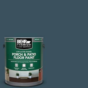 1 gal. #PPU13-20 Restless Sea Low-Lustre Enamel Interior/Exterior Porch and Patio Floor Paint