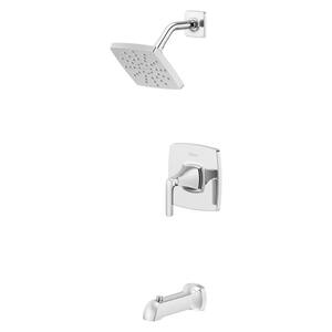 Bruxie 1-Handle 1-Spray Tub and Shower Faucet in Polished Chrome (Valve Included)