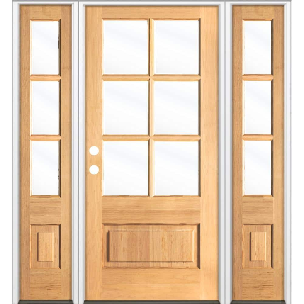 3/4 Oval Fiberglass Prehung Double Door Unit #64