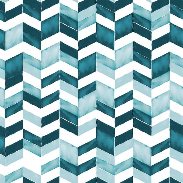 RoomMates Paul Brent Watercolor Chevron Peel and Stick Wallpaper (Covers 28.29 sq. ft.)