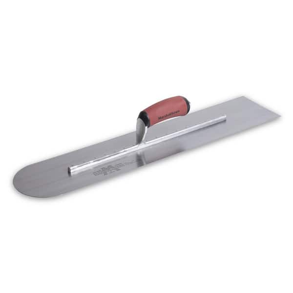 MARSHALLTOWN 24 in. x 4 in. Finishing Trl-Round Front End Curved Durasoft Handle Trowel