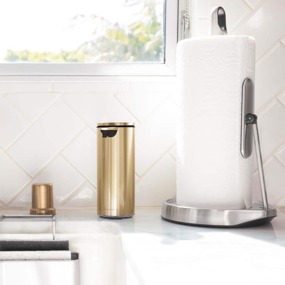 Brass Finish Round Automatic Soap Dispenser