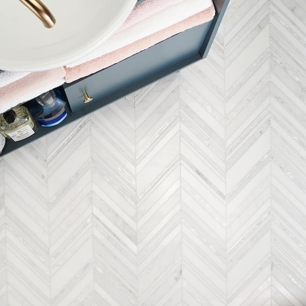 Ivy Hill Tile Ace White 2 in. x 8 in. x 9 mm Polished