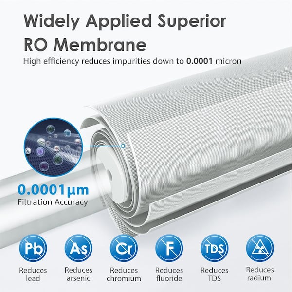 Waterdrop MNR35 Remineralization Water Filter Cartridge for Reverse Osmosis  System G3, G2P600, D6, G2 B-WD-MNR35 - The Home Depot