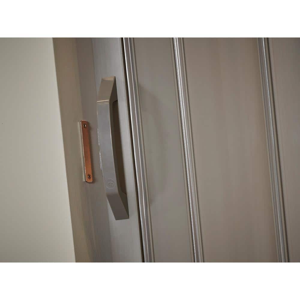 Sienna 36" x 80" Grey Vinyl Folding Door with Hardware