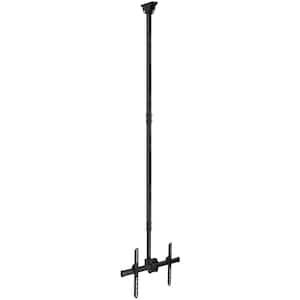 32 in.- 70 in. Large Full Motion TV Ceiling Mount with 25-Degree Tilt, 110 lbs. Load Capacity
