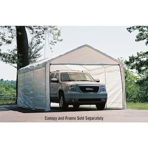 12 ft. W x 20 ft. D Enclosure Kit for SuperMax Canopy in White w/ 100% Waterproof Seams (Canopy and Frame Not Included)