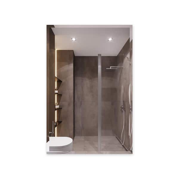 Fab Glass and Mirror Medium Rectangle Hooks Mirror (30 in. H x 20 in. W)