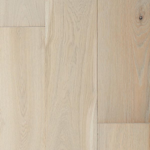 Malibu Wide Plank Newport French Oak 1/2 in. T x 7.5 in. W Tongue & Groove Wirebrushed Engineered Hardwood Flooring (23.3 sq. ft./case)
