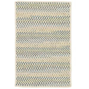 Parkside Peacock Mix 2 ft. x 8 ft. Braided Runner Rug
