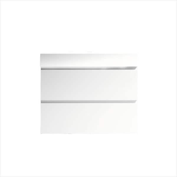 30 in. Single Sink Wall Mounted White Bath Vanity with White Solid Surface Top Pre-assembled