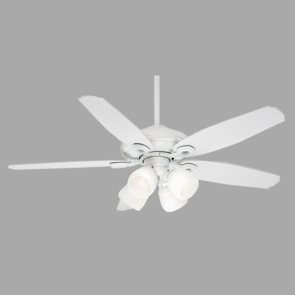 Casablanca Capistrano Gallery 52 in. Snow White Ceiling Fan with 4-Speed Wall Mount Control