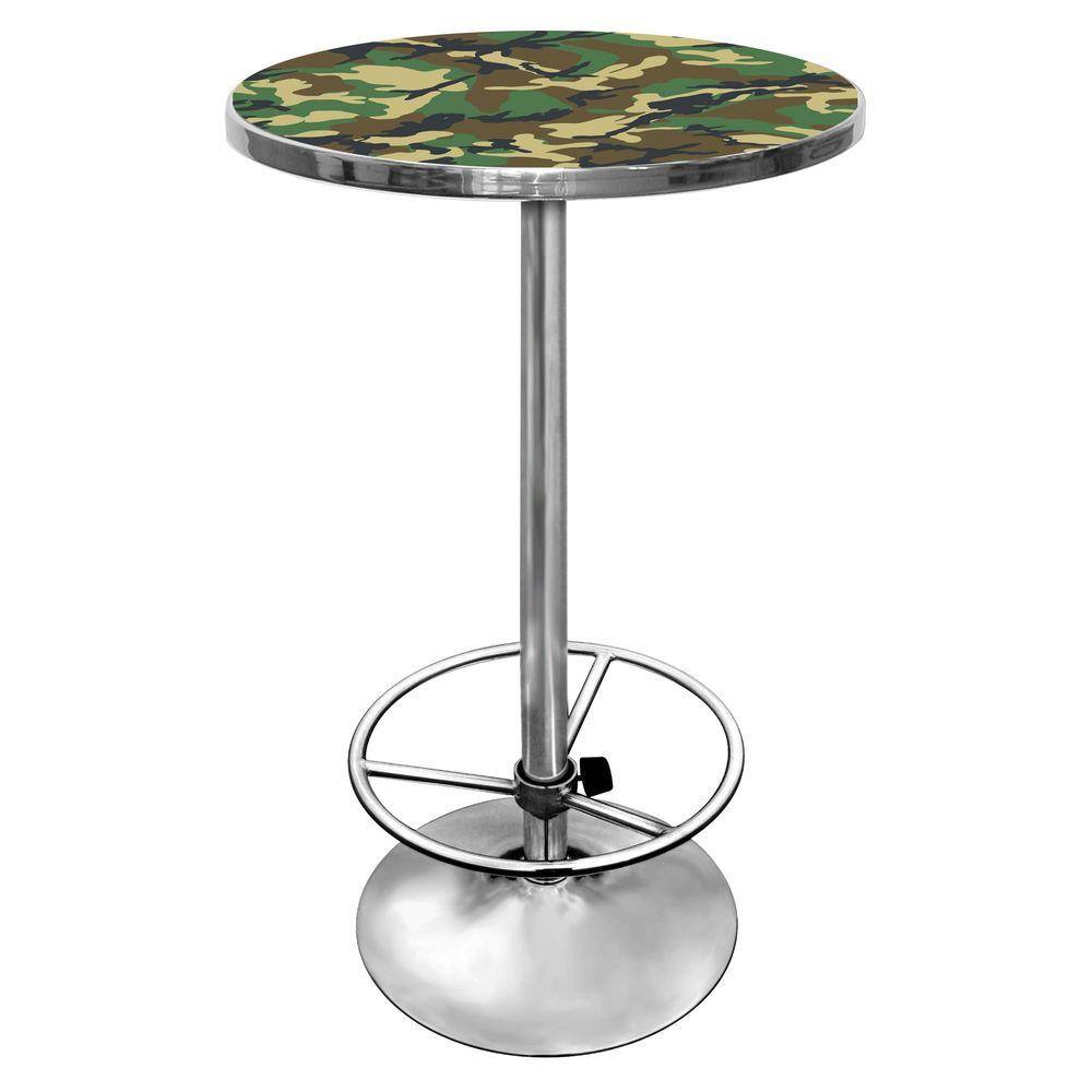 Trademark Hunt Camo Green Pub/Bar Table HUNT2000-CAMO - The Home Depot