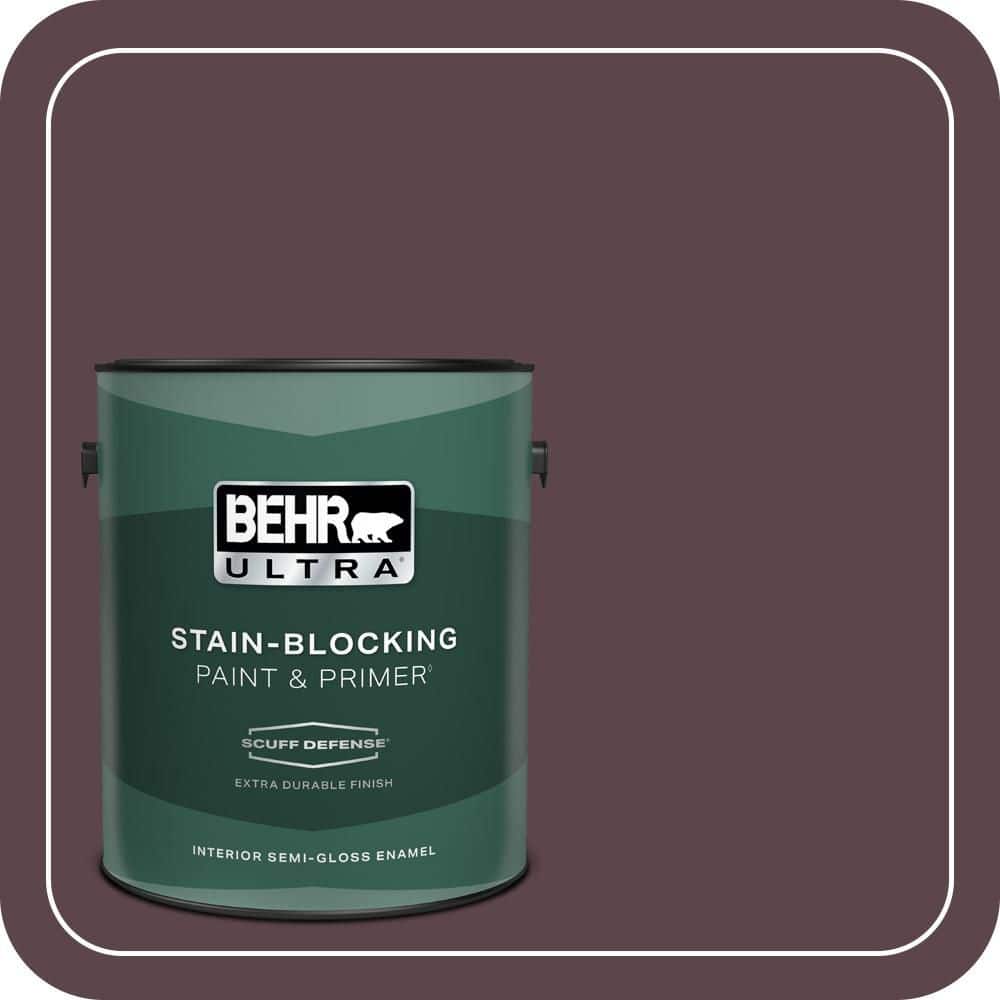 1 gal. Home Decorators Collection #HDC-CL-07 Dark Berry Extra Durable Semi-Gloss Enamel Interior Paint & Primer price history on PriceWatchPro