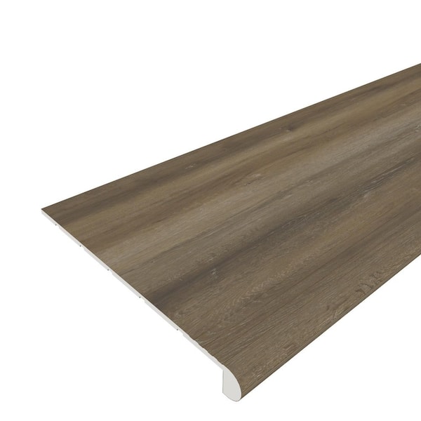 EverLux Basic Bison 20 mm. T x 48.42 in. L x 11.81 in. W Vinyl Stair Tread (4 pieces)