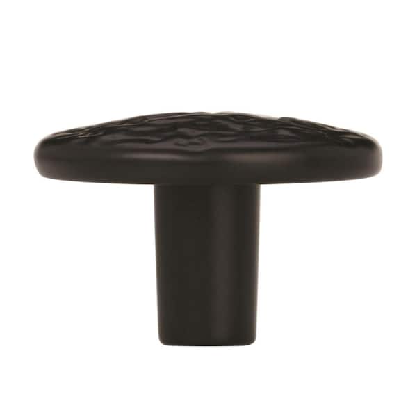 Everyday Heritage 1-1/4 in. (32mm) Traditional Colonial Black Round Cabinet Knob
