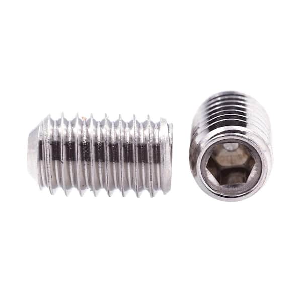 Prime-Line #10-32 x 5/16 in. Grade 18-8 Stainless Steel Internal Hex  Headless Set Screws (25-Pack) 9182938 The Home Depot