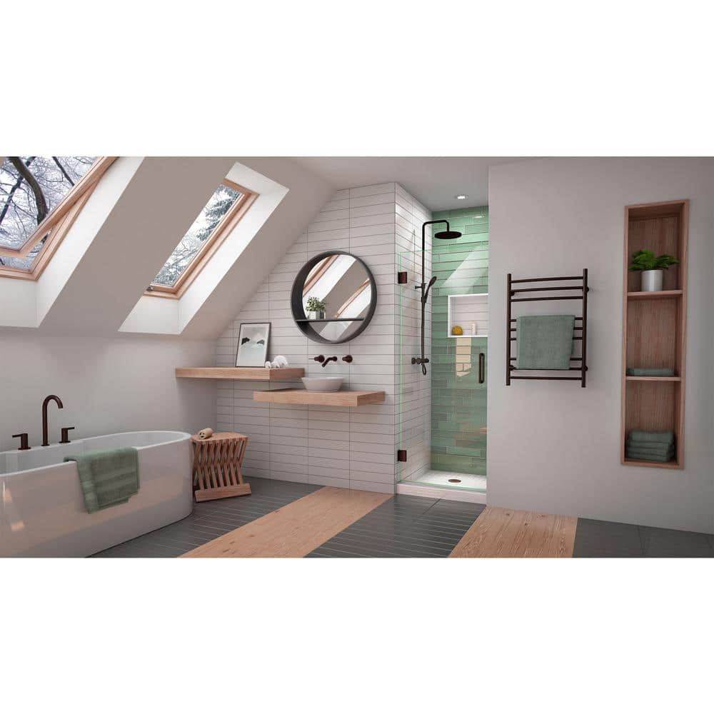 Unidoor-LS 23'' x 72" Frameless Hinged Shower Door with ClearMax Technology