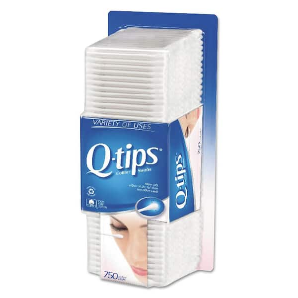 2 Pack Q-tips Cotton Swabs Travel Size Purse Pack, 30 Swabs each