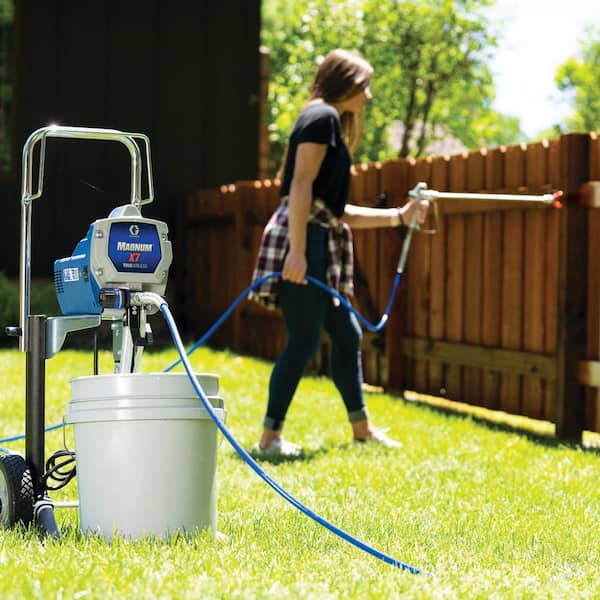 Graco Magnum X7 Cart Airless Paint Sprayer With 20 Extension, 50 Hose And  TRU311 Tip 18F027 The Home Depot